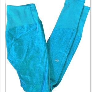 ALO NWT Yoga Turquoise Performance High Waist Performance Leggings